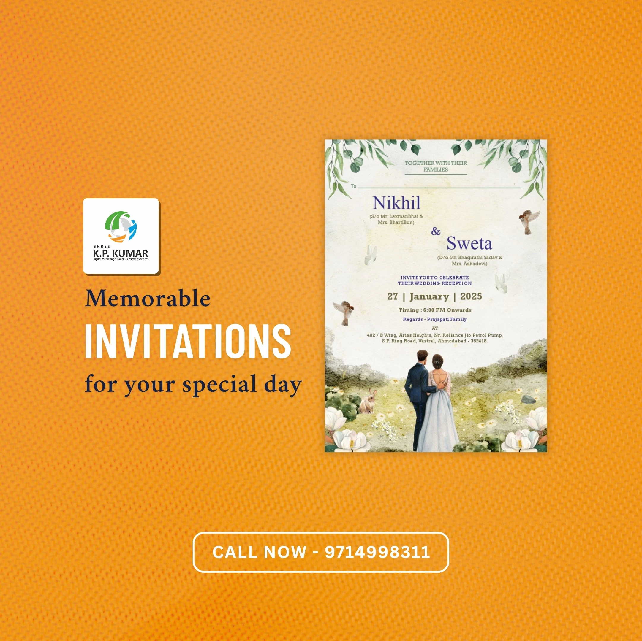 Memorable Custom Invitation Card